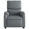 vidaXL Electric Massage Recliner Chair Grey Faux Leather