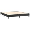 vidaXL Box Spring Bed Frame Black 183x213 cm Faux Leather