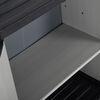 vidaXL Garden Storage Cabinet with 1 Shelf Grey and Black 68x40x85 cm