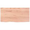 vidaXL Wall Shelf Light Brown 80x40x2 cm Treated Solid Wood Oak