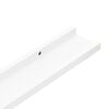vidaXL Wall Shelves 4 pcs White 100x9x3 cm