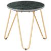 vidaXL Coffee Table Green 40x40x40 cm Real Stone with Marble Texture