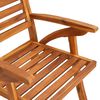 vidaXL 7 Piece Garden Dining Set 201.5x100 cm Solid Acacia Wood