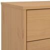 vidaXL Drawer Cabinet OLDEN Brown Solid Wood Pine