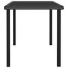 vidaXL 5 Piece Garden Dining Set Poly Rattan Black