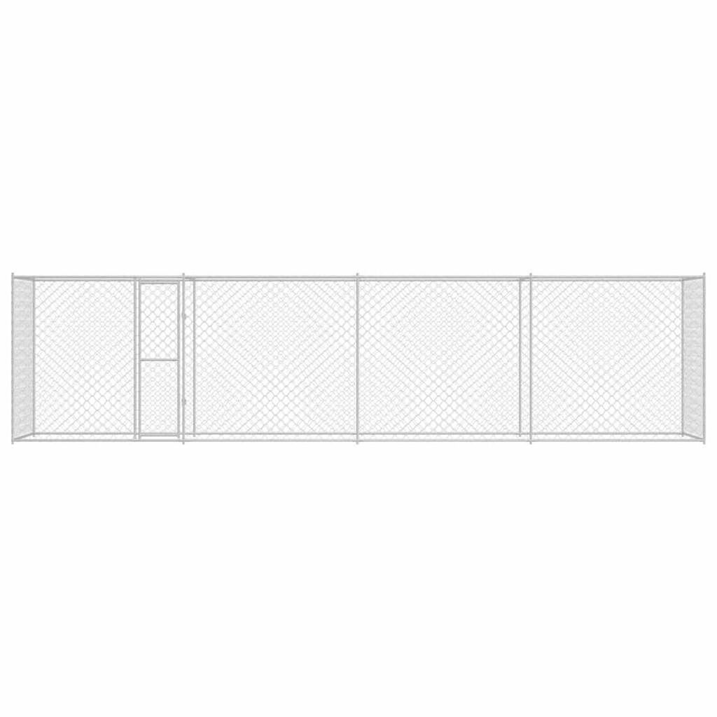Dog Cage Silver 800 x 200 x 256 cm Galvanised Steel