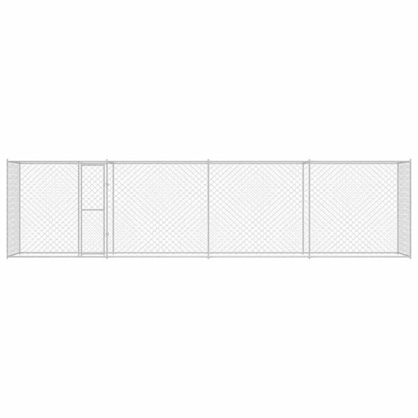 Dog Cage Silver 800 x 200 x 256 cm Galvanised Steel