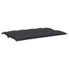 vidaXL Garden Bench Cushion Black 150x(50+50)x7cm Oxford Fabric