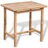 vidaXL 3 Piece Bistro Set with Cushions Bamboo
