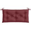 vidaXL Garden Bench Cushions 2 pcs Melange Wine Red 100x50x7 cm Fabric