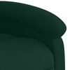 vidaXL Massage Recliner Chair Dark Green Velvet