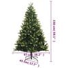 vidaXL Artificial Hinged Christmas Tree 150 LEDs & Ball Set 150 cm
