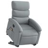 vidaXL Stand up Massage Recliner Chair Light Grey Fabric