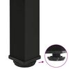 vidaXL Console Table Legs 4 pcs Black 72-74 cm Steel