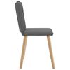 vidaXL Dining Chairs 4 pcs Dark Grey Fabric