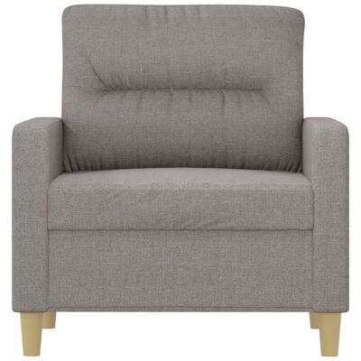 vidaXL Sofa Chair Light Grey 60 cm Fabric