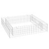 vidaXL Gabion Raised Bed Galvanised Steel 100x100x20 cm