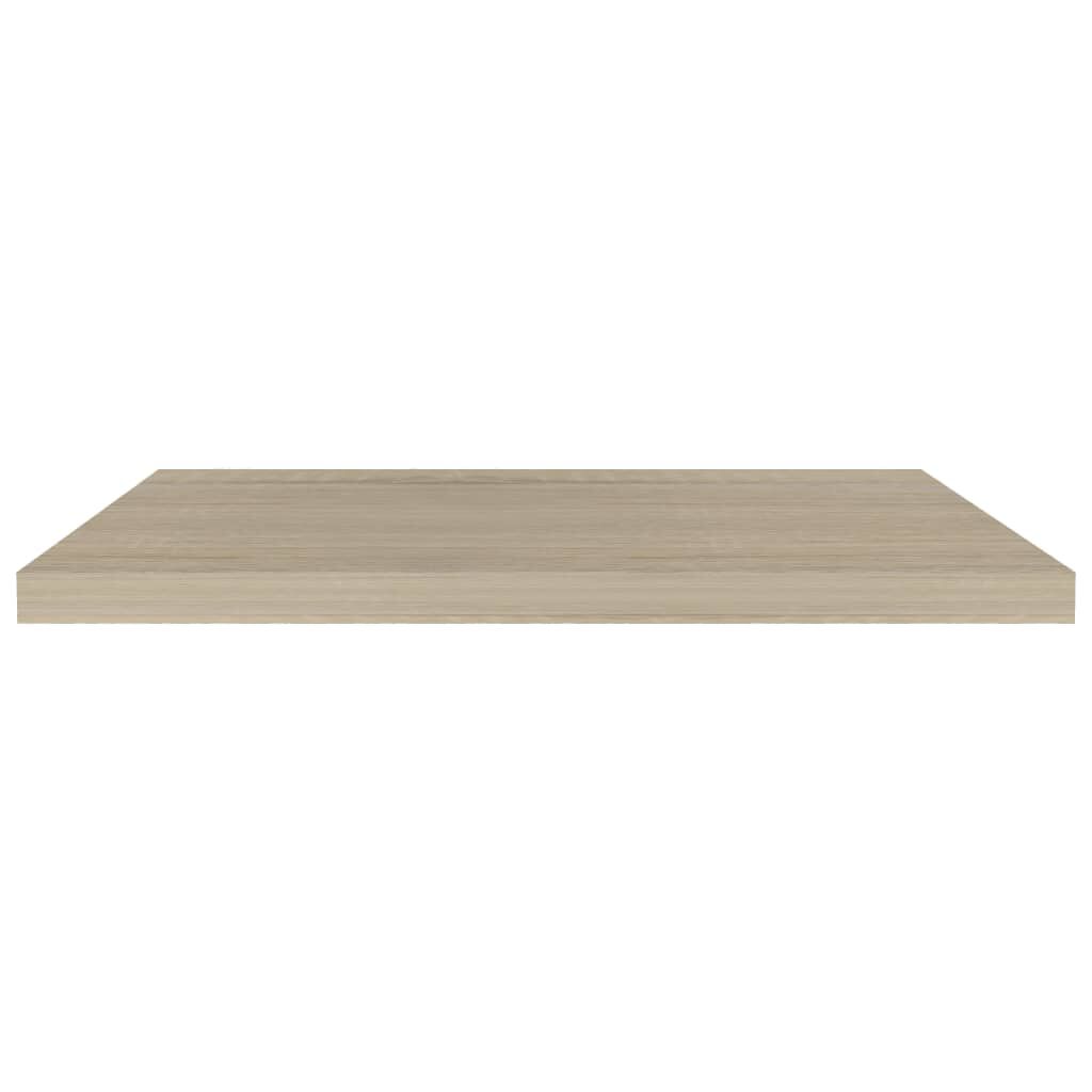 vidaXL Floating Wall Shelves 2 pcs Oak 80x23.5x3.8 cm MDF