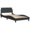 vidaXL Bed Frame "Dover" Black 100x190 cm Faux Leather