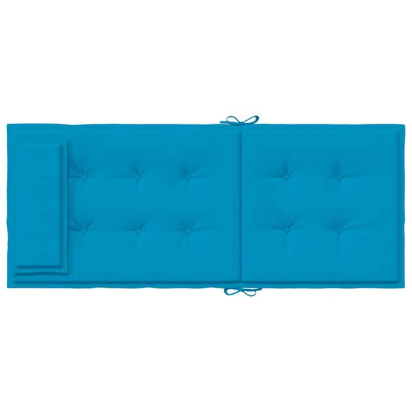 vidaXL Highback Chair Cushions 2 pcs Light Blue Oxford Fabric