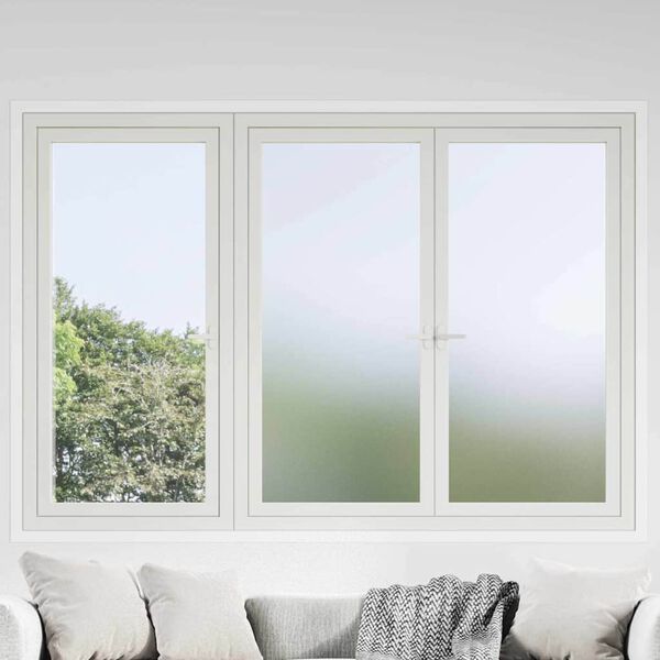 vidaXL Self-adhesive Window Film Frosted Grey 90 x 500 cm PVC