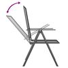 vidaXL 9 Piece Garden Dining Set Anthracite Steel