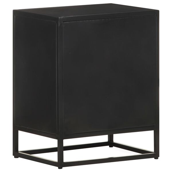 vidaXL Bedside Cabinet 40x30x50 cm Rough Mango Wood