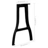 vidaXL Dining Table Legs 2 pcs A-Frame Cast Iron