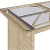 vidaXL 6 Piece Garden Sofa Set with Cushions Beige Poly Rattan