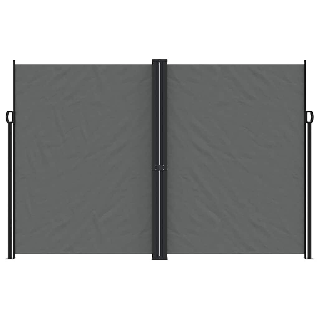 vidaXL Retractable Side Awning Anthracite 220x1200 cm