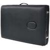 vidaXL 3-Zone Folding Massage Table 10 cm Thick Black