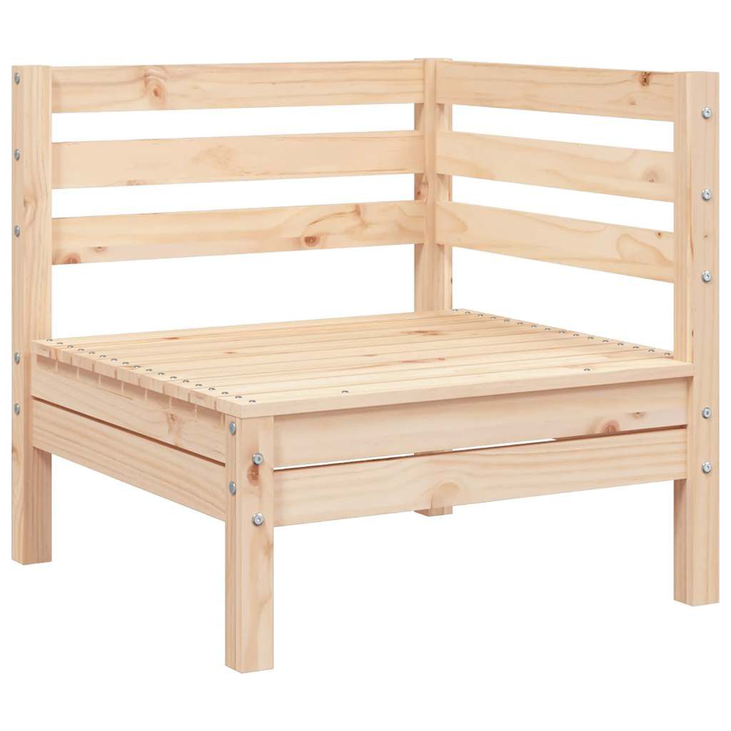 vidaXL Garden Sofa Corner Solid Wood Pine