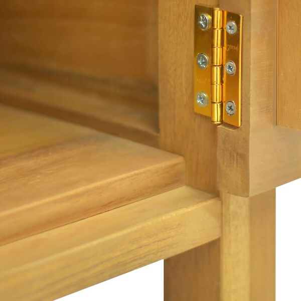 vidaXL Bathroom Cabinet 60x40x75 cm Solid Wood Teak