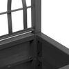 vidaXL Garden Planter Anthracite 36 x 36 x 140 cm Polypropylene