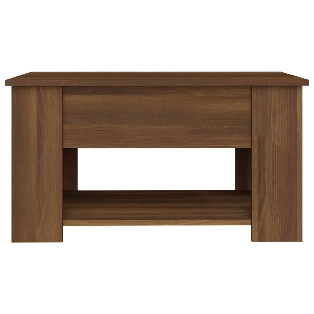 vidaXL Coffee Table Brown Oak 79x49x41 cm Engineered Wood