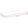 vidaXL Desk Top 110x55x1.5 cm Bamboo
