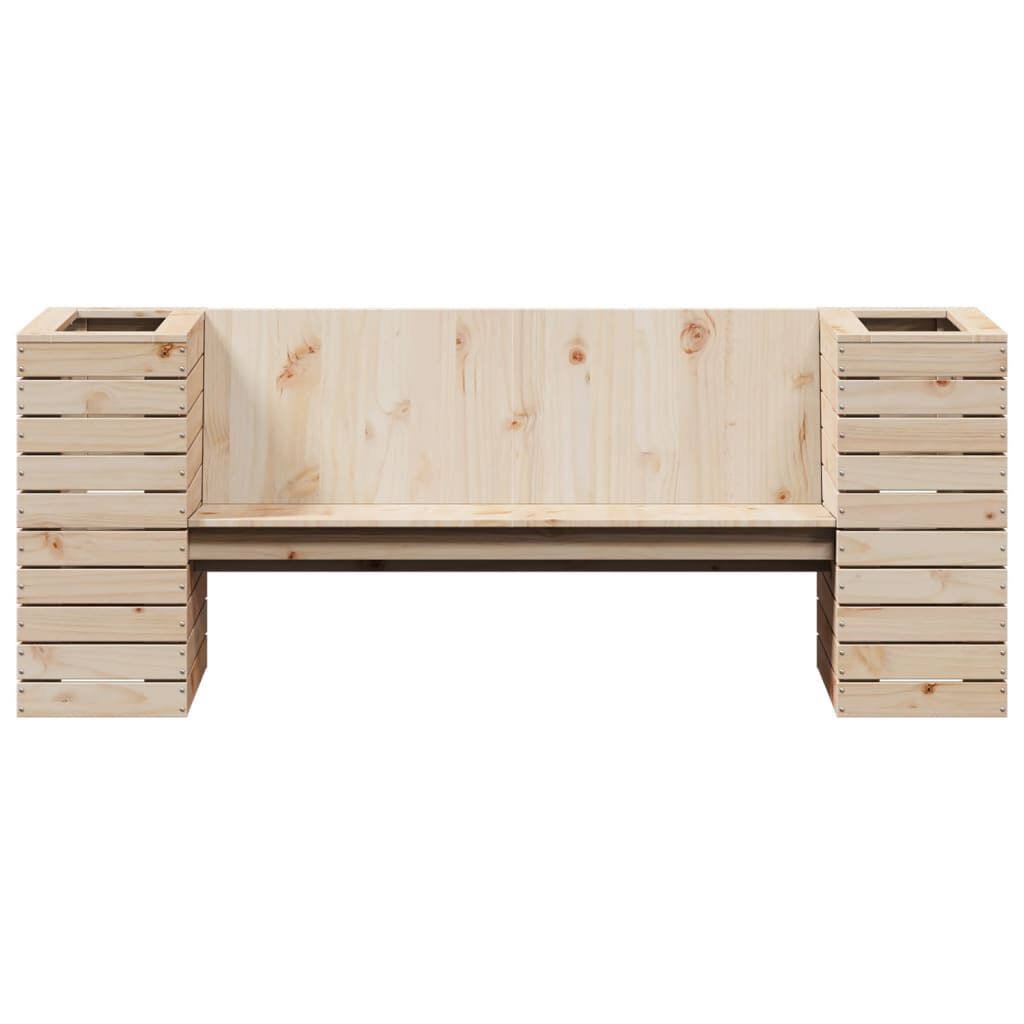 vidaXL Planter Bench 167.5x60x65 cm Solid Wood Pine
