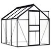 vidaXL Greenhouse Anthracite Aluminium 3,61 m&sup2;
