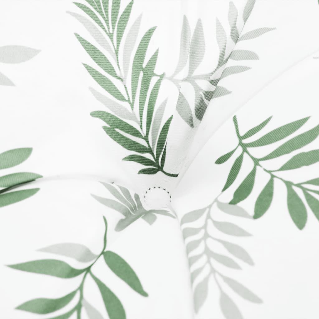 vidaXL Garden Bench Cushion Leaf Pattern 120x50x7 cm Fabric