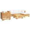 vidaXL 6 Piece Garden Lounge Set with Cushions Solid Wood Teak