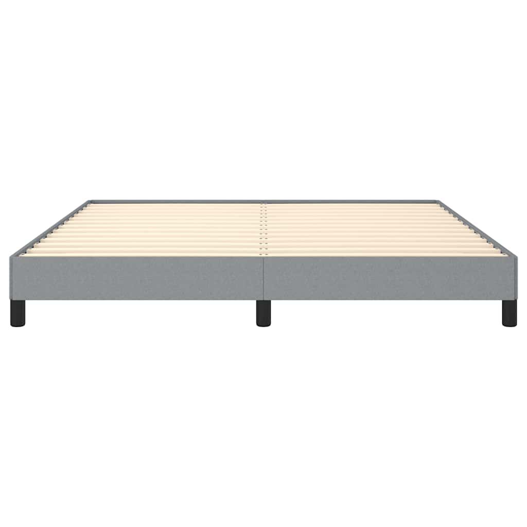 vidaXL Bed Frame without Mattress Light Grey 193x203 cm Fabric