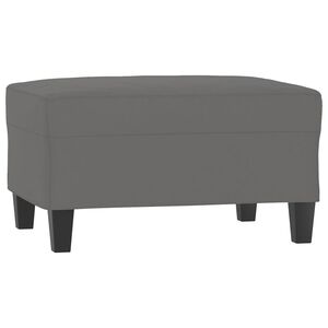 vidaXL Footstool Dark Grey 70x55x41 cm Microfibre Fabric