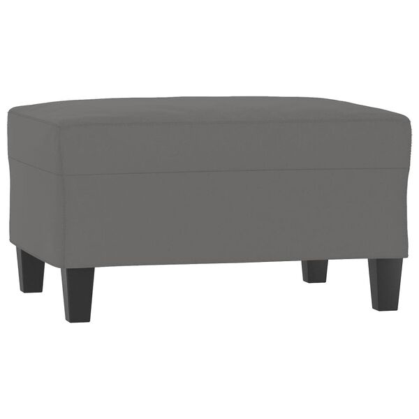 vidaXL Footstool Dark Grey 70x55x41 cm Microfibre Fabric