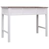vidaXL Writing Desk Brown 110x45x76 cm Wood