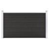 vidaXL Garden Fence WPC 180x105 cm Grey