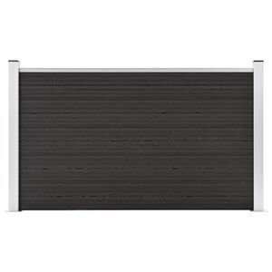vidaXL Garden Fence WPC 180x105 cm Grey
