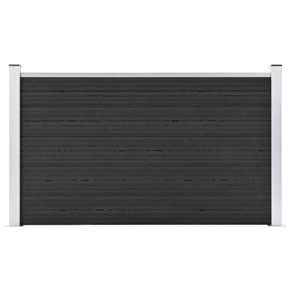 vidaXL Garden Fence WPC 180x105 cm Grey