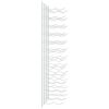 vidaXL Wall Mounted Wine Rack for 24 Bottles 2 pcs White Iron