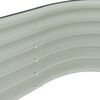 vidaXL Garden Raised Bed 240x80x44 cm Galvanised Steel Grey