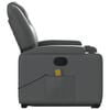 vidaXL Stand up Massage Recliner Chair Grey Faux Leather